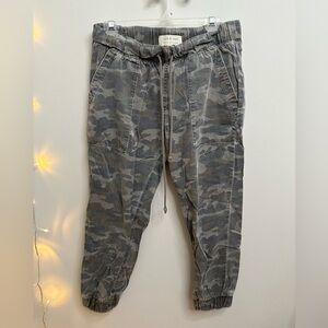 Cloth & Stone Camo Joggers in Gray and Green